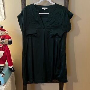 Entro Dark Green Babydoll Dress